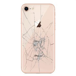 Смяна на задно стъкло iPhone 8 златен
