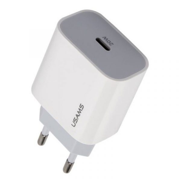 Зарядно устройство USAMS US-CC118 220V, 3А, 20W USB-C