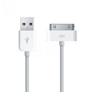 USB кабел iPhone 4 / 4s / iPad (Apple) бял