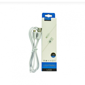 USB кабел Sammato 1 м. Lightning (Apple) бял