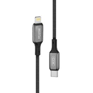USB кабел XO корда Type-C - Lightning 1м. 20W черен
