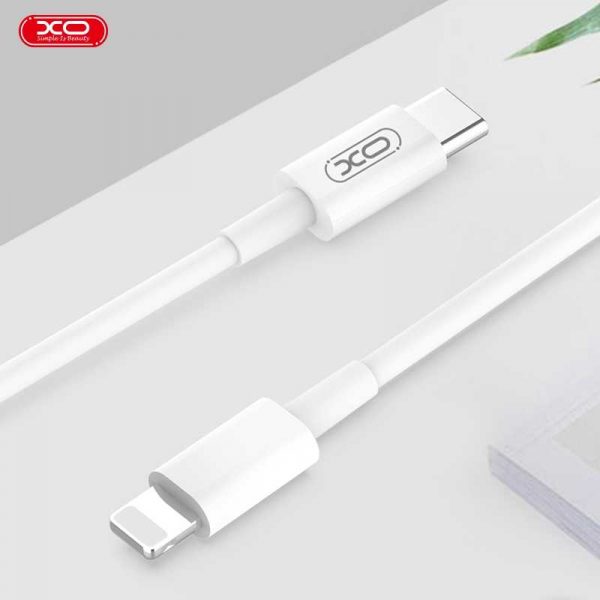 USB кабел XO Type-C - Lightning 1 м. (Apple) 18W бял