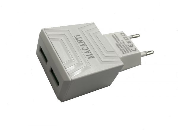 220V Зарядно устройство 2.4А Macanti 2USB