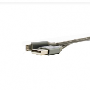 USB кабел Sammato корда 1 м. Micro сив