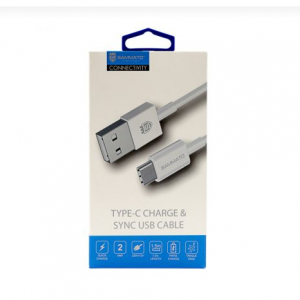 USB кабел Sammato 1.5 м. Type-C бял