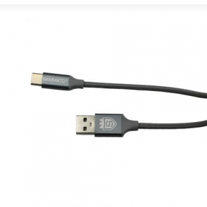USB кабел Sammato корда 1 м. Type-C сив