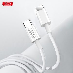 USB кабел XO Type-C - Type-C 1м. 40W бял