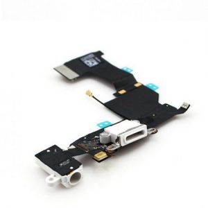 Лентов кабел iPhone 5 + зарядна букса бяла