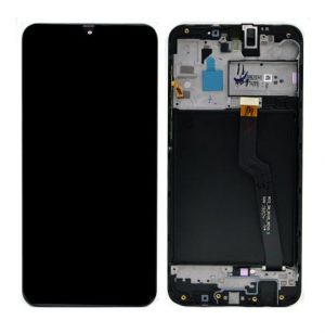 Дисплей Samsung A10s черен - оригинал + рамка