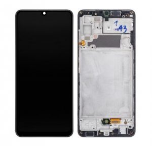 Дисплей Samsung A32 4G черен - оригинал + рамка