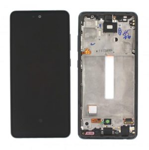 Дисплей Samsung A52 черен - оригинал + рамка