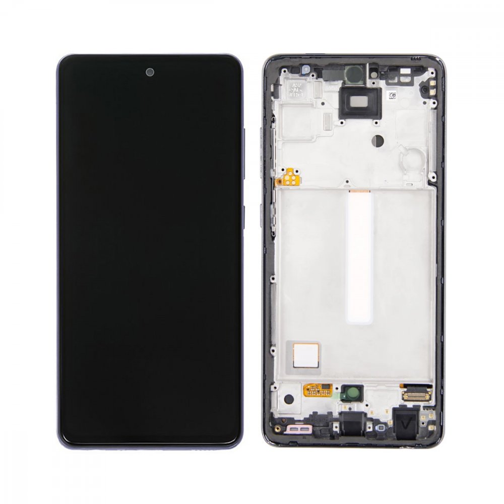 Дисплей Samsung A52s черен - оригинал + рамка