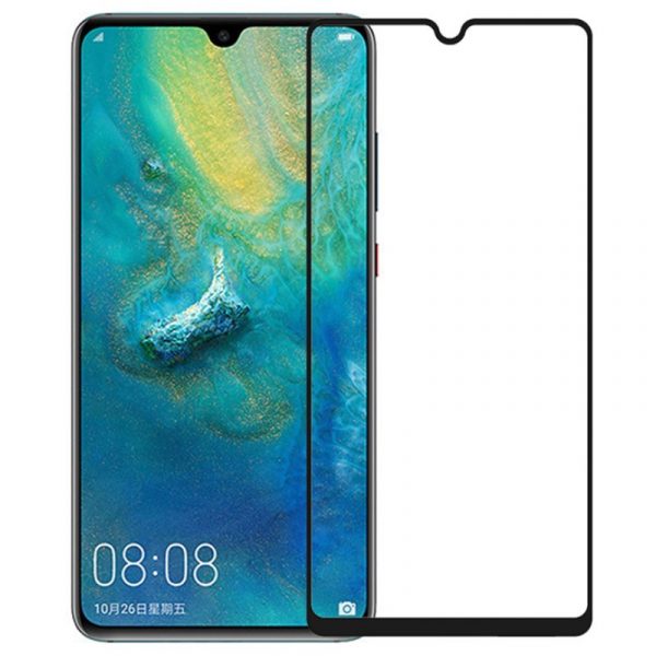 Стъклен протектор 5D Huawei Mate 20 черен