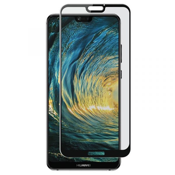 Стъклен протектор 5D Huawei P20 Lite черен