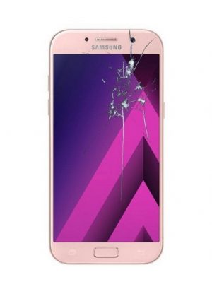 Смяна стъкло на дисплей Samsung A3 2017 розов