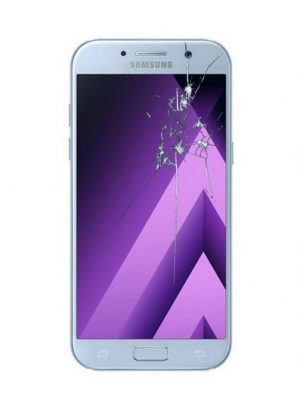 Смяна стъкло на дисплей Samsung A3 2017 синьо