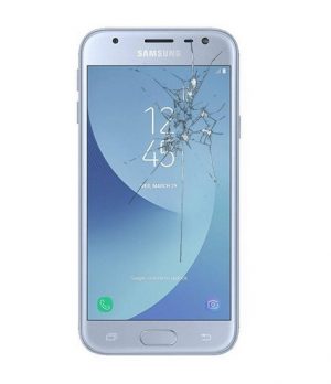 Смяна стъкло на дисплей Samsung J3 2017 синьо