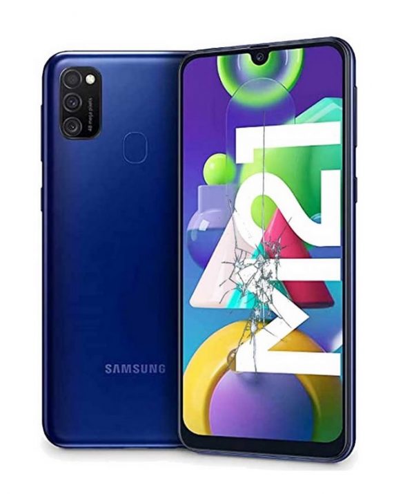 Смяна стъкло на дисплей Samsung M21 черен