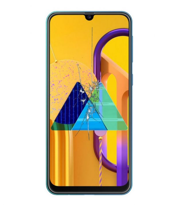 Смяна стъкло на дисплей Samsung M30 черен