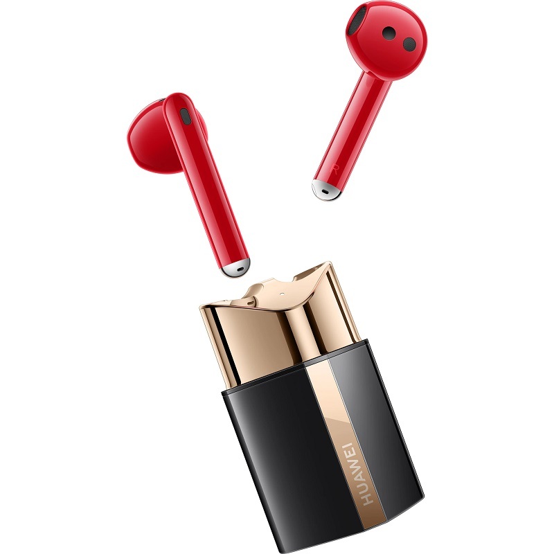 Bluetooth слушалки Handsfree Huawei FreeBuds Lipstick червени