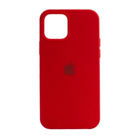 Силиконов гръб Apple с лого за iPhone 18 Pro червен