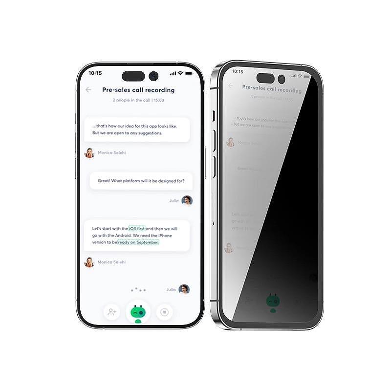 Затъмнен стъклен протектор 5D iPhone 18 Pro