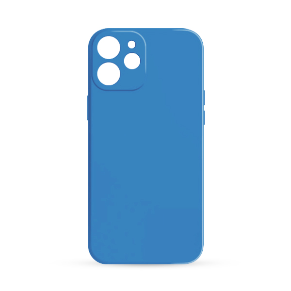 Син силиконов гръб за iPhone 18 Pro Max